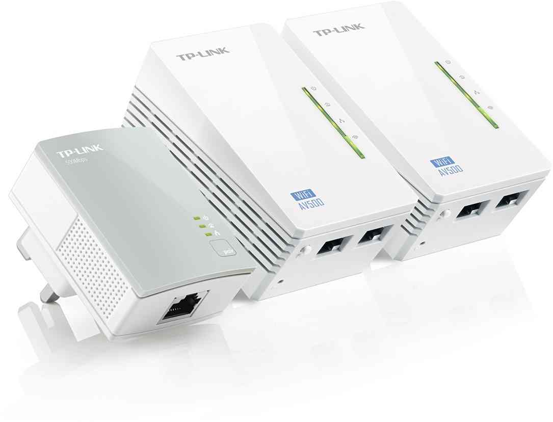 Powerline Extender Pack Kit Av500 2 Port Wifi